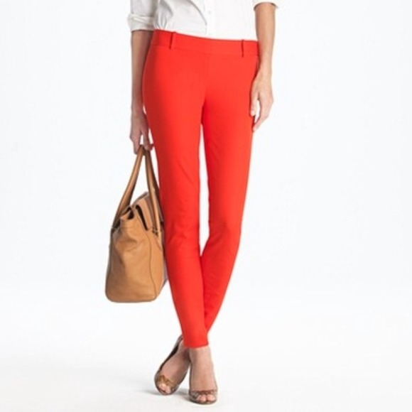 J. Crew Minnie Pants Sz 2 (Red)