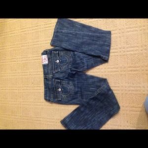 True religions mid rise boot cut jean