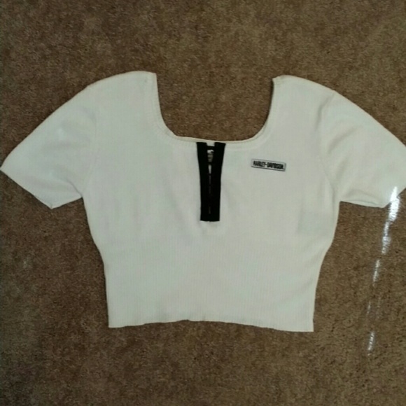 Harley Davidson Cropped Sweater