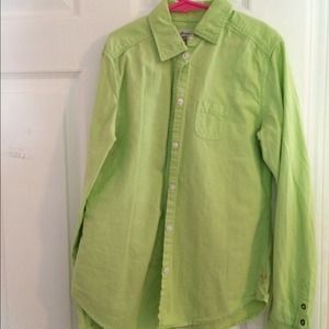 Green button down.Brand American eagle outfitters