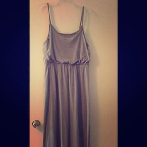 Gray Blouson Maxi Dress, pre-owned and pre-loved!