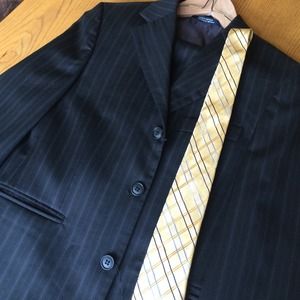 Gorgeous boys black pinstripe suit