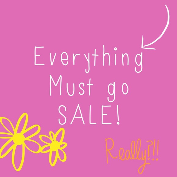Everything in my closet must go!