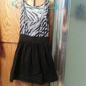 Small zebra tank dress.