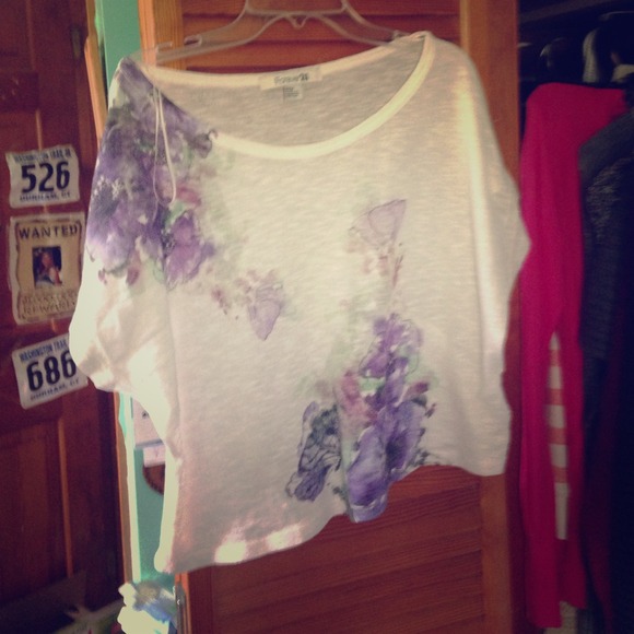 Flowy White Forever 21 Shirt