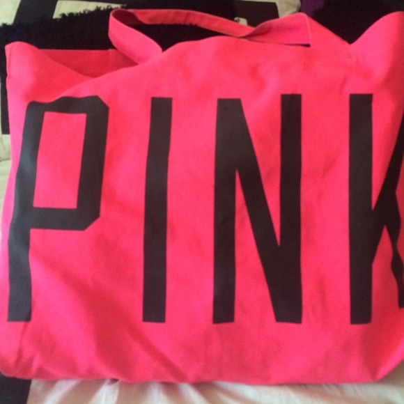 Pink large tote