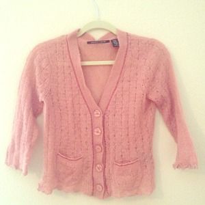 Pink Pierre Cardin Mohair cardigan