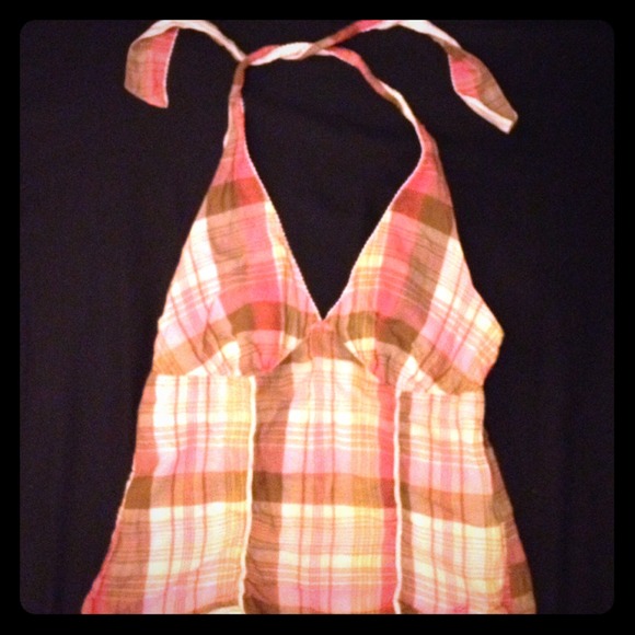 Plaid Halter Top!
