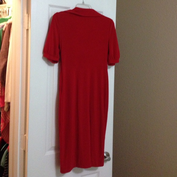 Chadwick's red dress with collar & detailed waist - Picture 4 of 4