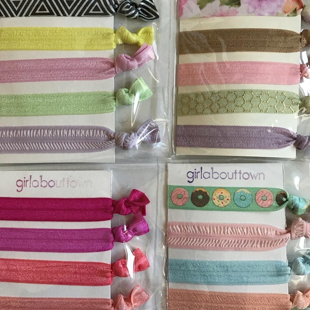 Handmade FOE Fold Over Elastic Yoga Hair Tie