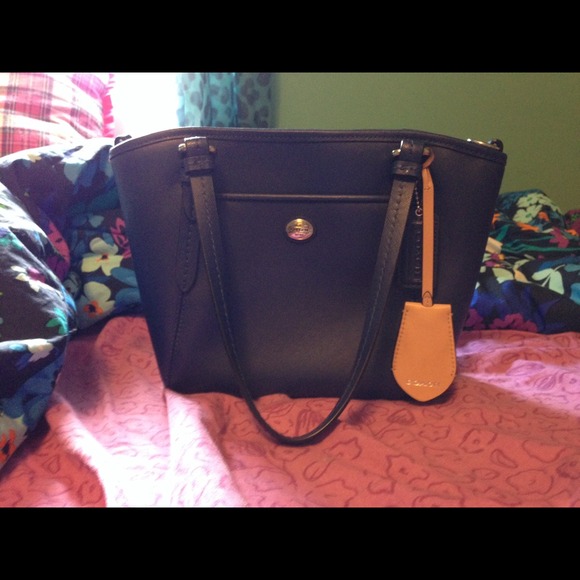 Mint coach saffiano leather saved.