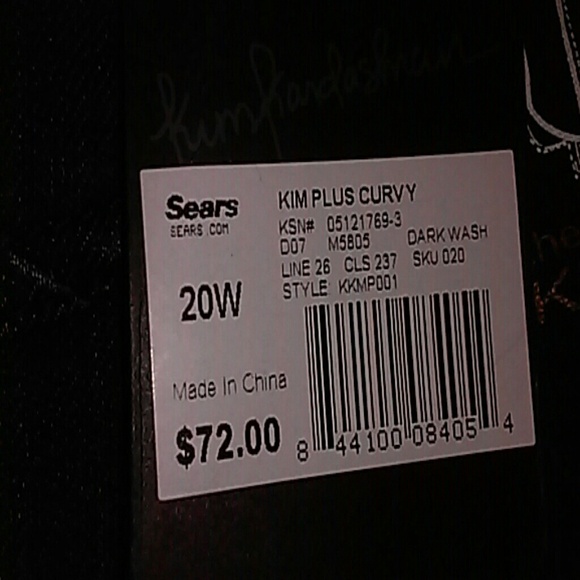 Kim Kardashian jeans sz 20