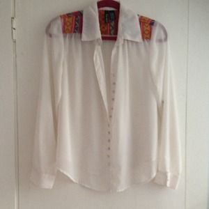 Tribal Business Casual Top