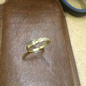 Wedding band baguette ring