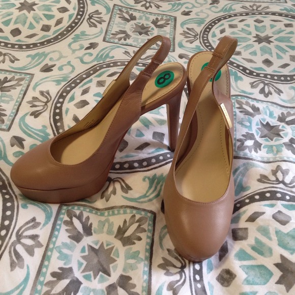 SALE!!! Calvin Klein nude sling back pumps size 8
