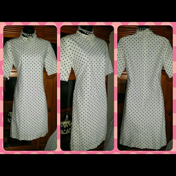 Vintage Dresses & Skirts - Final price. White Polkadot Vintage Dress