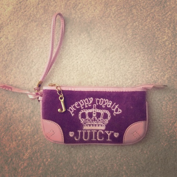 Purple and Pink Juicy Wristlet