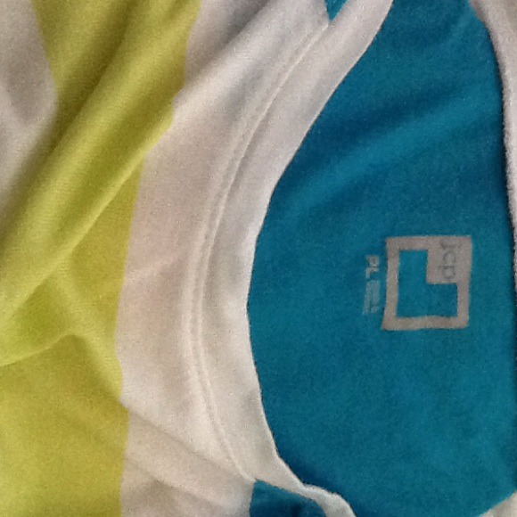 Orange teal lime green and white top! - Picture 4 of 4