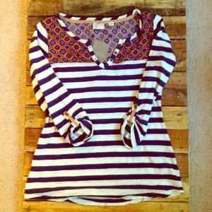 Anthropologie 3/4 length sleeve shirt XS