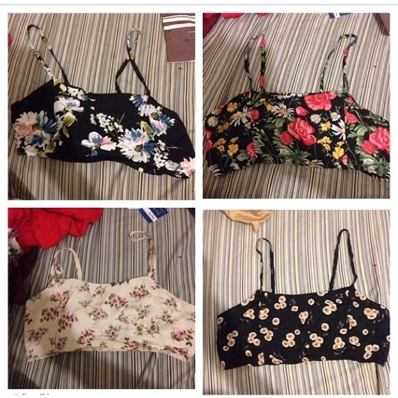 Brandy Melville Floral Bandeaus bundle