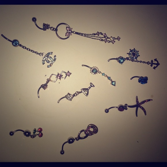 Belly ring bundle with crop jacket and tribal top