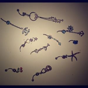 Belly ring bundle with crop jacket and tribal top