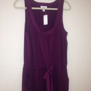 Cotton summer dress with side pockets