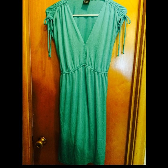 Teal & salmon cotton summer dress FOR JEN
