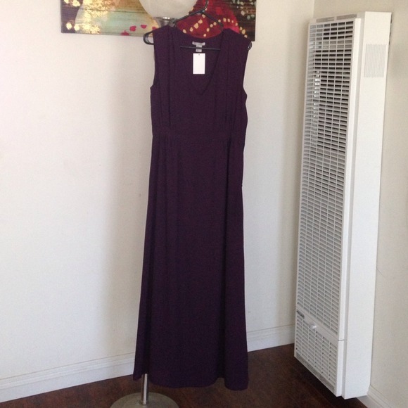 Dark purple maxi dress