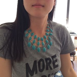 Fab Teal statement necklace
