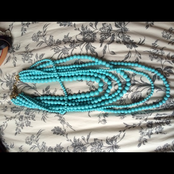 Chunky Turquoise Layered Necklace