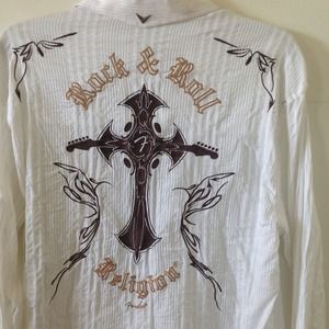 NWT....FENDER men's long sleeve woven shirt