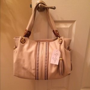 🎀 Brand New Jessica Simpson cream/suntan handbag