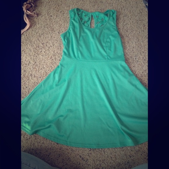 Mint green dress