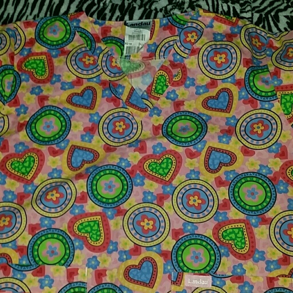 Colorful Scrub top