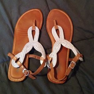 Silver sandals
