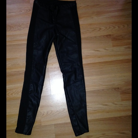 Faux leather H&M pants