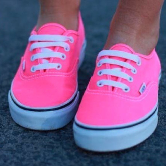 ⚡️REDUCED⚡️NEON PINK AUTHENTIC VANS