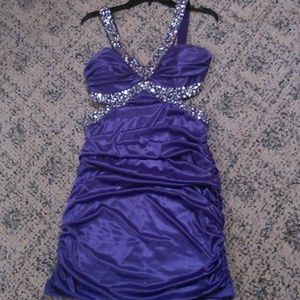 Short purple dress