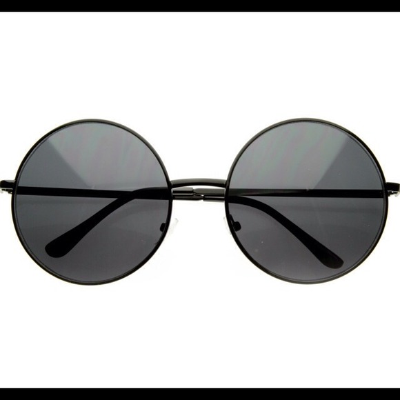 zeroUV Accessories - Oversize Round Vintage Sunglasses
