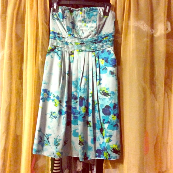 Floral silk dress