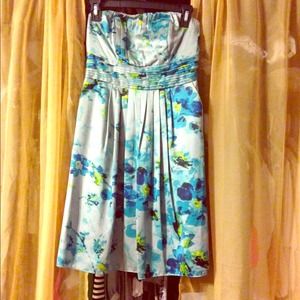 Floral silk dress
