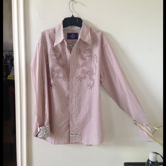 NWOT KINGS ROAD men's long sleeve woven shirt