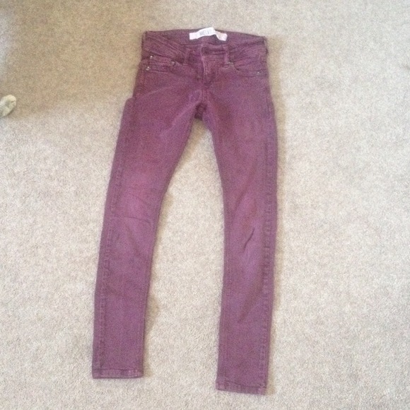 Maroon brandy jeans