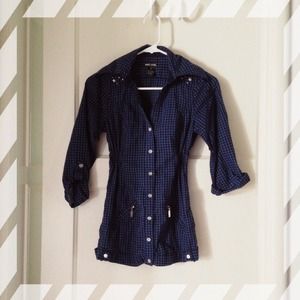 Plaid Fitted Top || Wet Seal