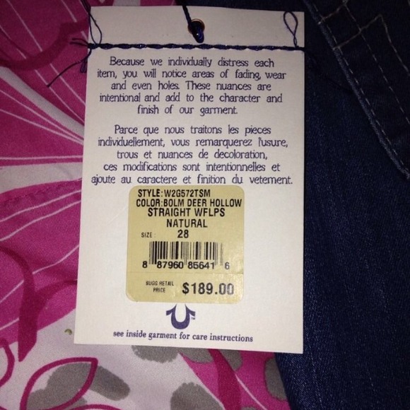 BRAND NEW WOMENS TRUE RELIGION JEANS WITH TAGS - Picture 4 of 4