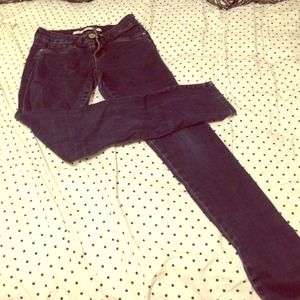 dark wash, skinny jeans.