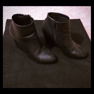 Black ankle boots