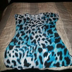 Leopard print top