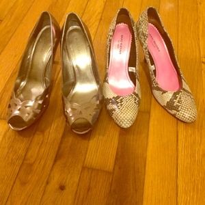 High heel peep toe pumps bundle